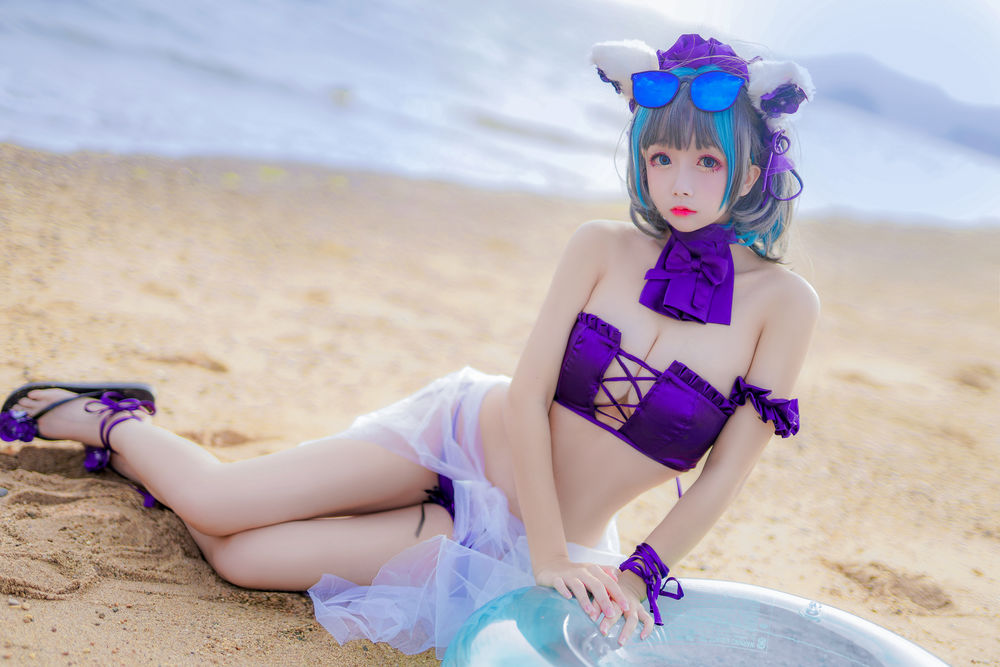 椎名莜(日奈娇)No.026-柴郡猫泳装 [41P]插图2