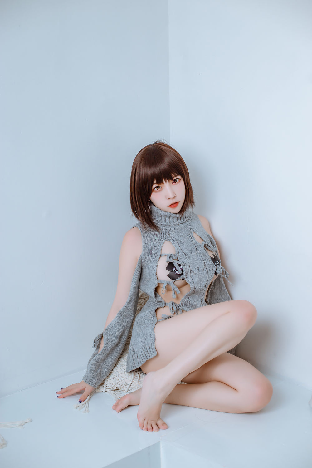 二佐NisaNo.075-2020私房洞洞毛衣 [66P 2V]插图1