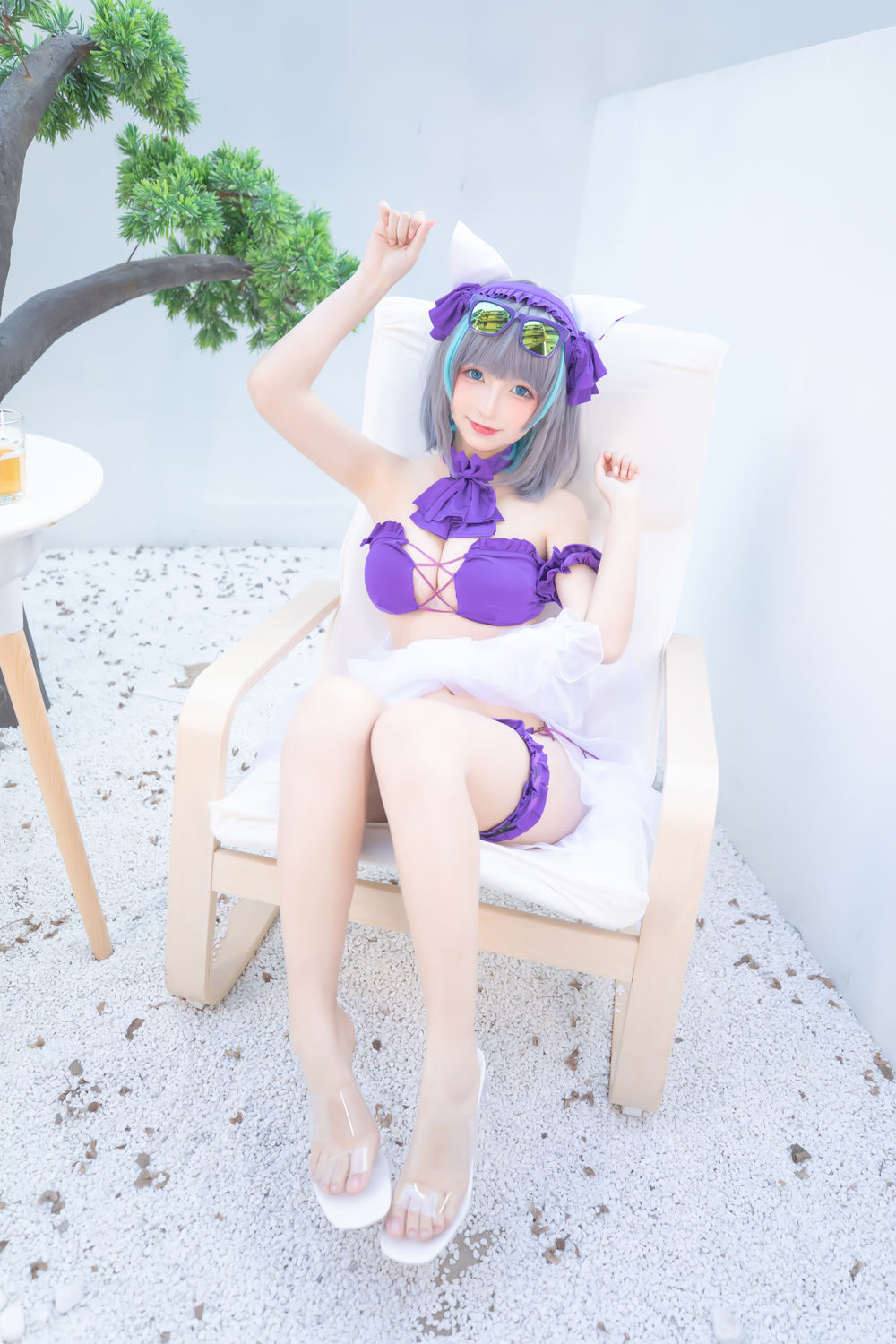 神楽坂真冬No.077-柴郡cos《纯色庭院》 [150P 2V]插图2