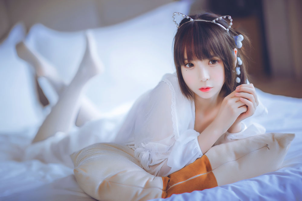 疯猫ssNo.003-白色睡衣 [24P]插图2