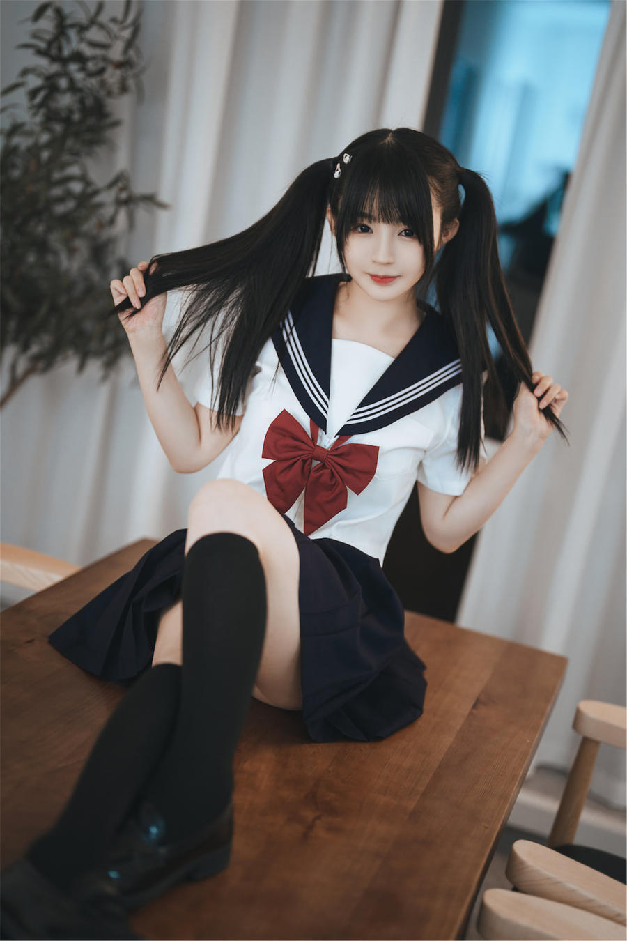 桜井宁宁(宁宁子同学) No.065-双马尾JK [65P]插图