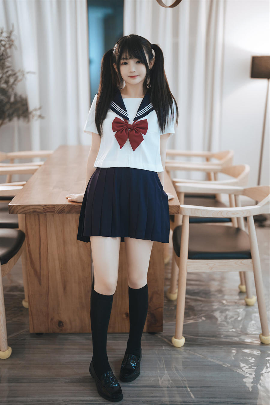 桜井宁宁(宁宁子同学) No.065-双马尾JK [65P]插图2